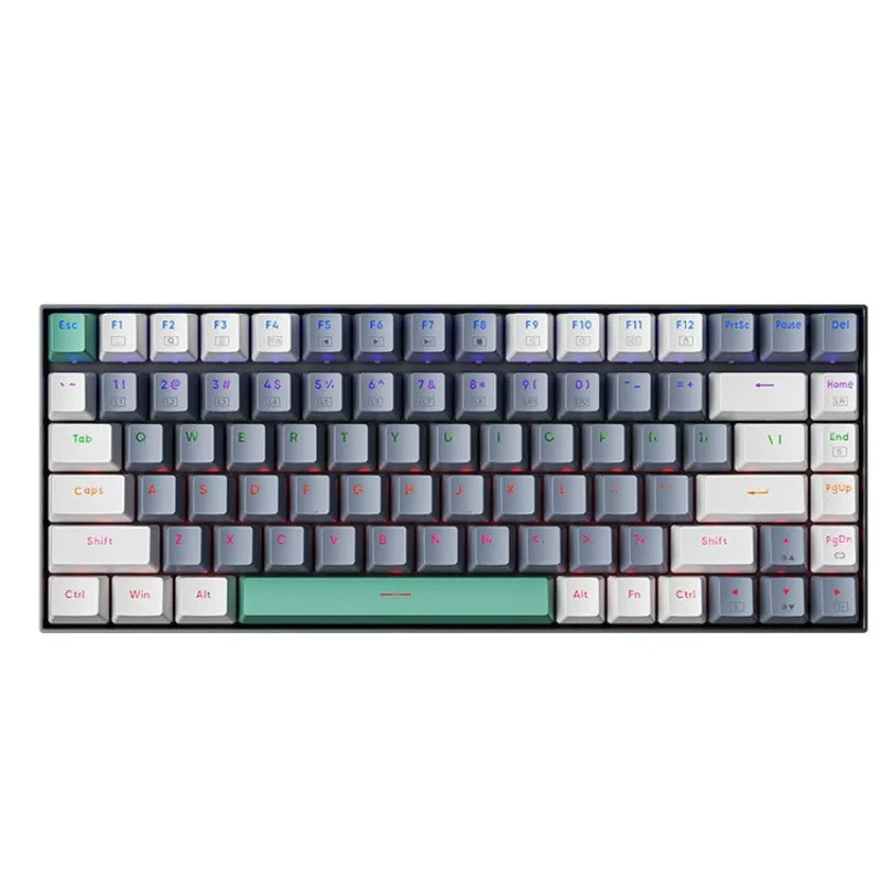 Gaming Keyboard Hot Swappable - Kabelgebundene mechanische Tastatur, 94 Tasten, RGB-Hintergrundbeleuchtung,