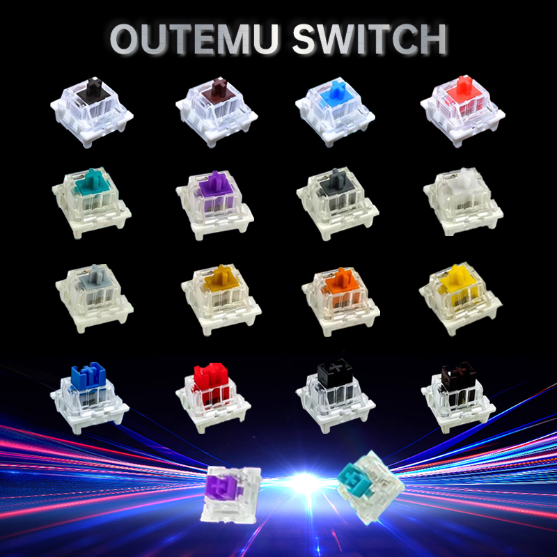 Keyboard Gaming Blue Switch - Outemu-Schalter für Tastatur, 3-polig, linear, taktil,