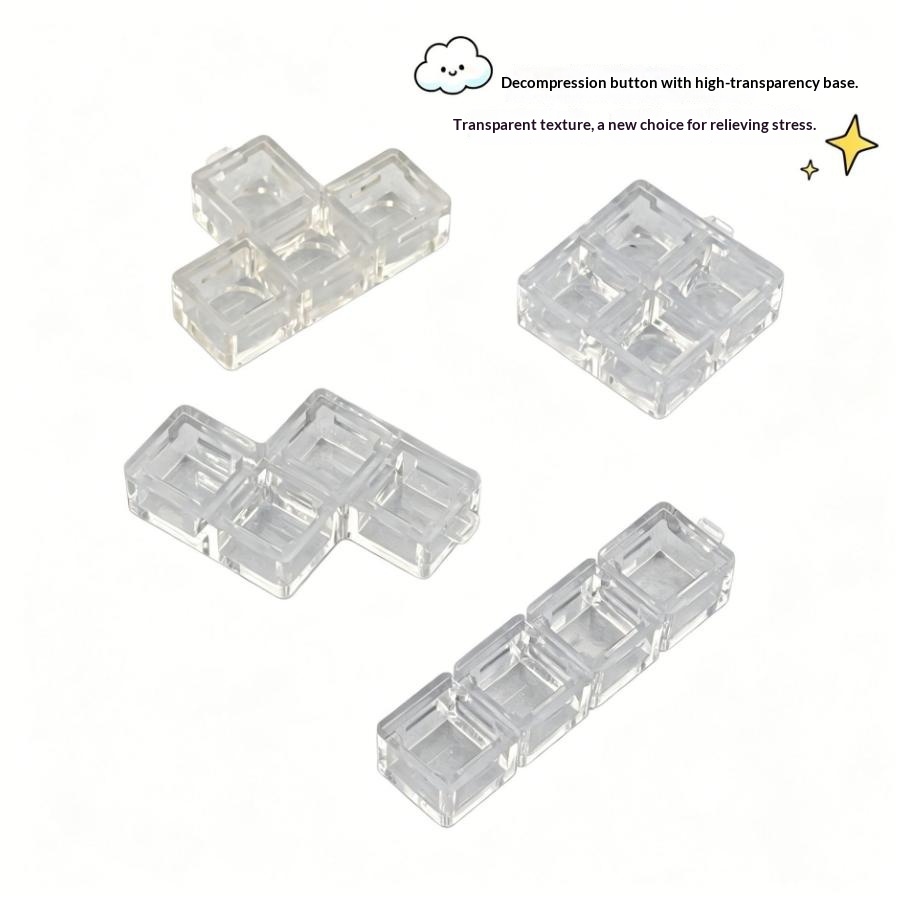 Gaming Keyboard Test - Transparenter Tastaturständer, DIY-Tastatur-Schlüsselanhänger für verschiedene Tastenkappen,