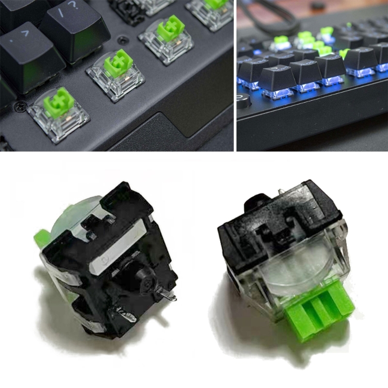 Gaming Keyboard No Rgb - 2pcs 3pin grün rgb schalter für