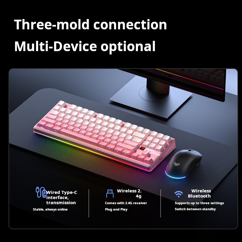 AULA F87 Pro V2 Tri-Mode 87-Ta – Gaming Keyboard Hot Swappable Bewertung und Preis