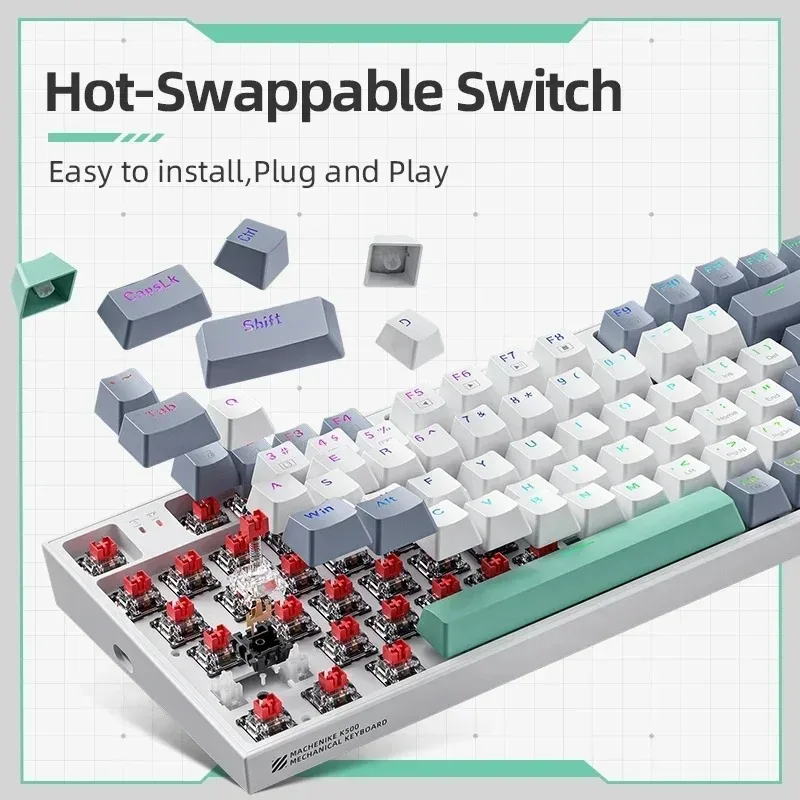 Kabelgebundene mechanische Tas – Gaming Keyboard Hot Swappable Bewertung und Preis