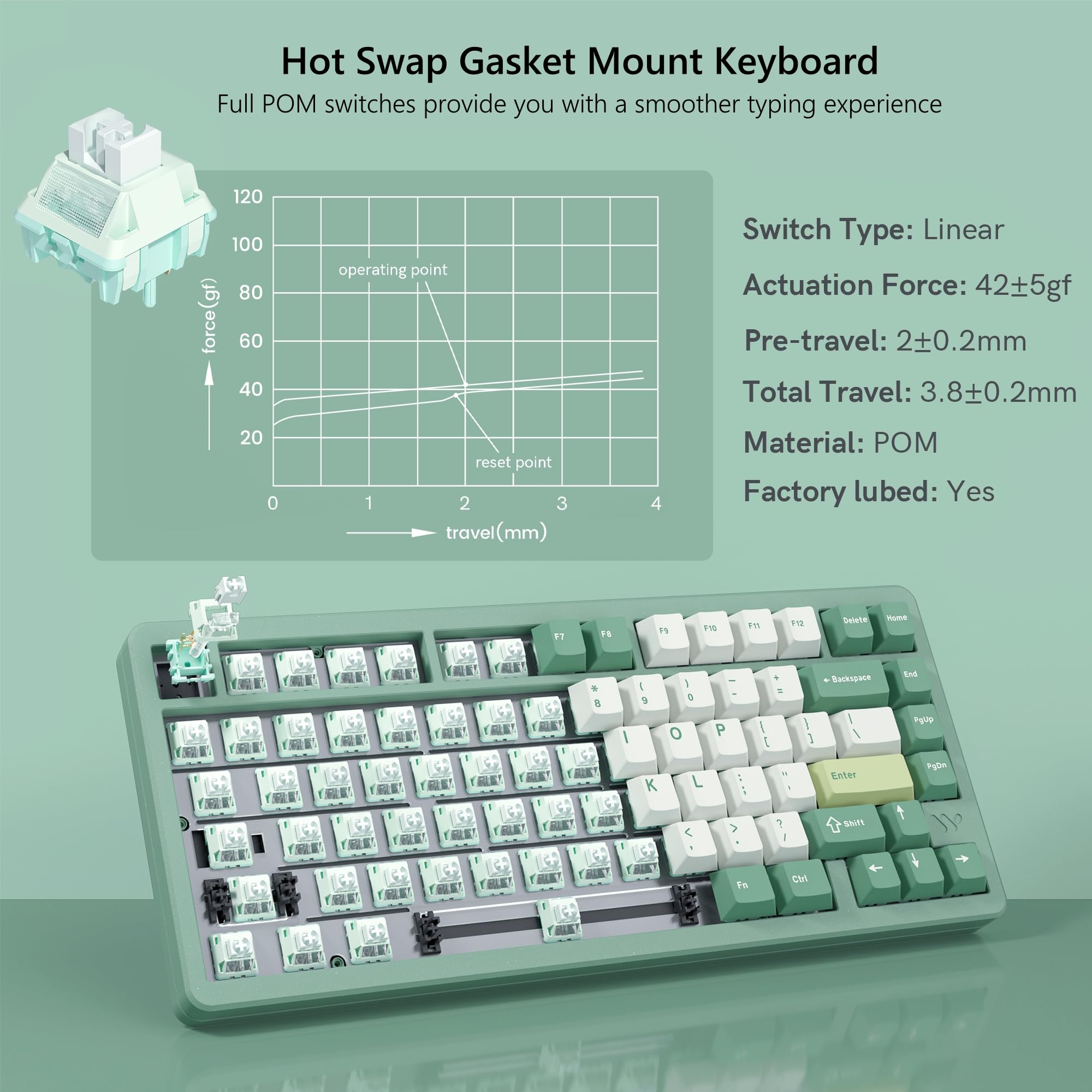 WOMIER SK75 Wireless Aluminium – Gaming Keyboard Hot Swappable Bewertung und Preis